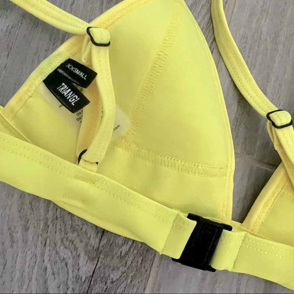 triangl swimwear Yellow Triangle Bikini Set